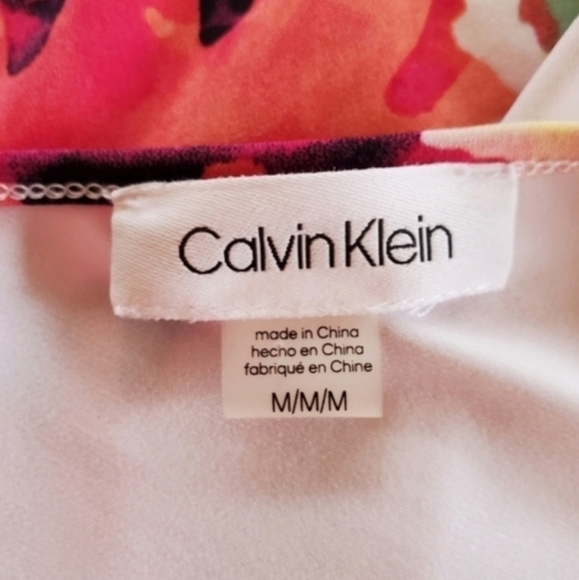 Calvin Klein Sleeveless floral top size M - Picture 8 of 10